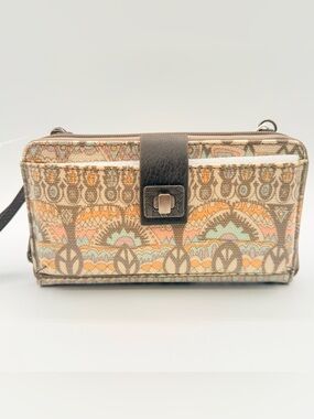 Sakroots Artist Circle Large Smartphone Crossbody Wallet Pastel OW NWT 108581